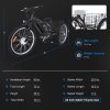 26 Inch Adult 3 Wheel Electric Tricycle With Basket, Fat Tires, 7 Speeds, 350W Motor, 36V 10Ah Battery - 0KT_3xfGu2r4etl