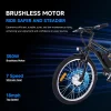 26 Inch Adult 3 Wheel Electric Tricycle With Basket, Fat Tires, 7 Speeds, 350W Motor, 36V 10Ah Battery - 0KT_3xfGu2r4etl