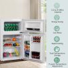 3.2 Cu. Ft. 2-Door Compact Refrigerator With Freezer - Black, Gray Or White