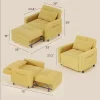 3-in-1 Convertible Pullout Sleeper Chair Bed - 75in x 26in x 17in