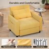 3-in-1 Convertible Pullout Sleeper Chair Bed - 75in x 26in x 17in