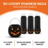 30-Count Jack-o'-Lantern Trick-or-Treat Pail, Black, 8", Halloween by Way To Celebrate