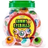 30 Gummy Eyeballs, Spooky Halloween Eyeball Candy in 4 Flavors, Soft Gummies with Jelly Filling, Individually Wrapped, B