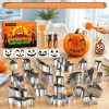 30-Piece Professional Pumpkin Carving Kit with Stencils and Stainless Steel Tools