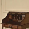 32in Mini Roll-Top Desk With Integrated USB Charging Port