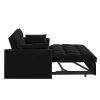 4-in-1 Velvet Pull-Out Sleeper Sofa Bed Loveseat With Reclining Backrest And 2 Side Pockets