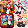 4-Piece Cat Halloween Cosplay Costume for Kids, Scary Cat Jumpsuit Set with Mask, Striped Hat & Bow Tie for Boys & Girls