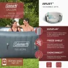 Coleman 4 To 6 Person Square Inflatable Hot Tub With 114 AirJets, Gray - 15442