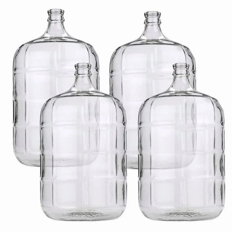 4 x 5 Gallon Glass Carboys For Beer Or Wine Making