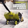 RYOBI 40V 12" Wheeled Snow Shovel Kit
