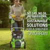 40V 16-Inch Cordless Electric Lawn Mower With 4.0Ah Battery And Charger