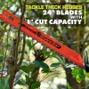 RYOBI 40V 24" Hedge Trimmer Kit - 40V 2Ah Lithium Battery