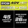 RYOBI 40V HP Brushless WHISPER SERIES 650 CFM 160 MPH Leaf Blower Cordless with 4.0 Ah Battery and Charger
