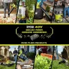 RYOBI 40V VAC ATTACK Leaf Vacuum/Mulcher Kit - (2) 40V 5.0 Ah Batteries