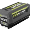 RYOBI 40V VAC ATTACK Leaf Vacuum/Mulcher Kit - (2) 40V 5.0 Ah Batteries
