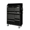 41-Inch 16-Drawer Rolling Tool Chest And Cabinet Combo, Gloss Black