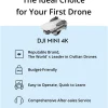 4K UHD Camera Drone Under 249 g With 3-Axis Gimbal, 10 km Video Transmission, Auto Return And 31-Min Flight Time