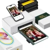 4x6 Photo Printer with Wi-Fi, 100 Sheets, Thermal Dye-Sublimation - Compatible with iPhone and Android