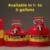 5-Gallon Red Type II Steel Safety Gas Can With 9-Inch Flexible Spout - 7250130