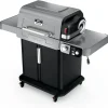 5-in-1 Electric and Propane 3-Burner Outdoor Grill and Smoker, Stainless Steel