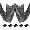 5 Pack Halloween Decorations, Kabnic Halloween Gauze - Black Creepy Cloth for Indoor & Outdoor Halloween Decor, Haunted