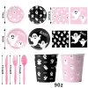 50/73/93Pcs Halloween Boo Party Tableware Supplies Decorations, Spooky Ghost Plates Napkins Boo Ghost Tableware Tableclo