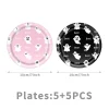 50/73/93Pcs Halloween Boo Party Tableware Supplies Decorations, Spooky Ghost Plates Napkins Boo Ghost Tableware Tableclo
