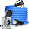 50 Amp Generator Cord And Pre-Drilled Power Inlet Box, 50FT, 125/250V - PB50