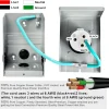 50 Amp Generator Cord And Pre-Drilled Power Inlet Box, 50FT, 125/250V - PB50