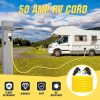 50 Feet 50 Amp RV/Generator Cord, 6/3+8/1 Gauge STW Wire - NEMA 14-50P To SS2-50R