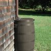 50 Gallon Rain Barrel With Brass Spigot And Flat-Back Design