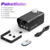 500W Fog Machine with RGB LED Lights, Remote Control, 3000CFM, 15 Lighting Effects for Wedding, DJ, Party, Concert, Hall