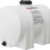 550-Gallon Horizontal Polyethylene Water Tank With Legs - 5-1/2 in Fill Cap, 2 in NPT Outlet
