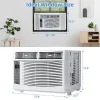 6,000 BTU 115V Window Air Conditioner With Reusable Filter - Cools Rooms Up To 250 Sq. Ft.