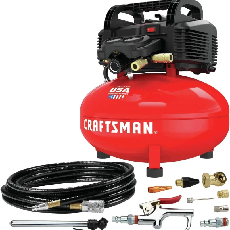 6 Gallon Oil-Free Pancake Air Compressor Kit - 150 PSI