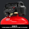 6 Gallon Oil-Free Pancake Air Compressor Kit - 150 PSI