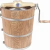 6 qt Country Ice Cream Maker With Classic Wooden Tub - Hand Crank