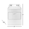 7.0 Cu. Ft. Electric Dryer - White