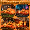 7.5 FT Long Halloween Inflatables Pumpkin Family Lighted,7 Pumpkins Blow Up Yard Decoration, Built-in LEDs, Stakes & Tet