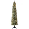 Holiday Time 7 ft Pre-Lit Shelton Pencil Fir Artificial Christmas Tree, Clear LED Lights - Shelton