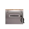 72-Inch 18-Drawer Mobile Workbench, 24-Inch Deep, Solid Wood Top, Stainless Steel Finish