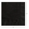 75 Count 6.5IN x 6.5IN Black Disposable Paper Napkins by Way To Celebrate