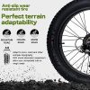 ECOTRIC Adult Electric Bike 26 x 4.0 in Fat Tires, 750W, 48V 13AH - Hammer