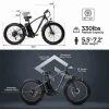 Electric Mountain Bike, 750W, 48V/15Ah Battery, Shimano 7-Speed, Black