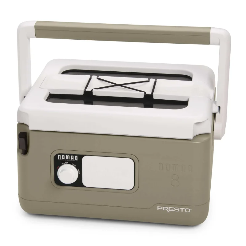 8-Quart Traveling Slow Cooker With Cool-Touch Design, Locking Lid And Removable Nonstick Pot