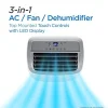 BLACK+DECKER Portable Air Conditioner 8,000 BTU, Up To 350 Sq. Ft. With Remote Control