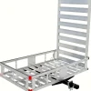Aluminum Hitch Mount Cargo Carrier With 47 Inch Long Ramp, 1 Pack - 80779