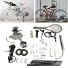 80cc 2-Stroke Bicycle Motor Kit For 26-Inch Wheels - Silver White