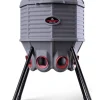 80lb Poultry Feeder, Adjustable Height, UV Stable, Weather Resistant, 8 Ports, Made In USA