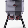 CoopWorx Poultry Feeder, 80 lb, Gray, 8 Ports